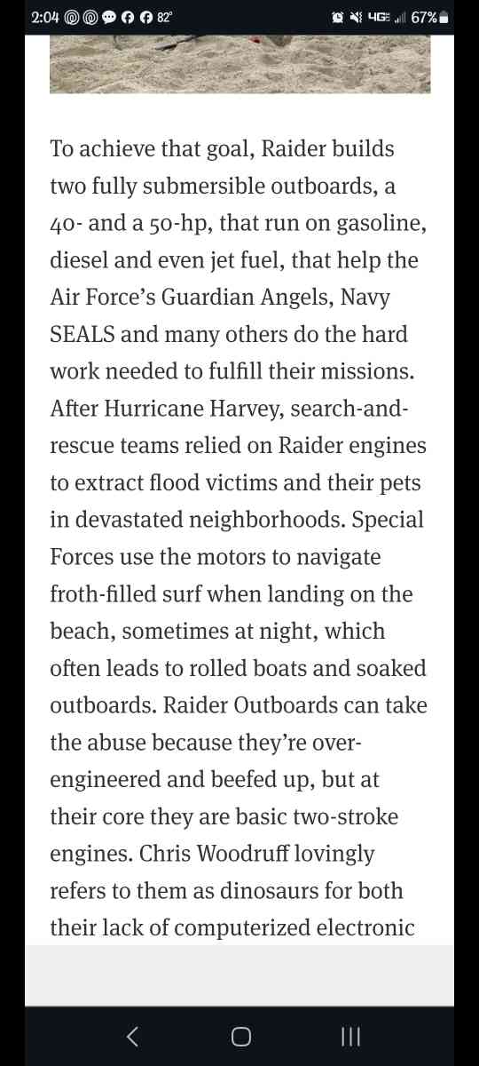 raider 40hp outboard