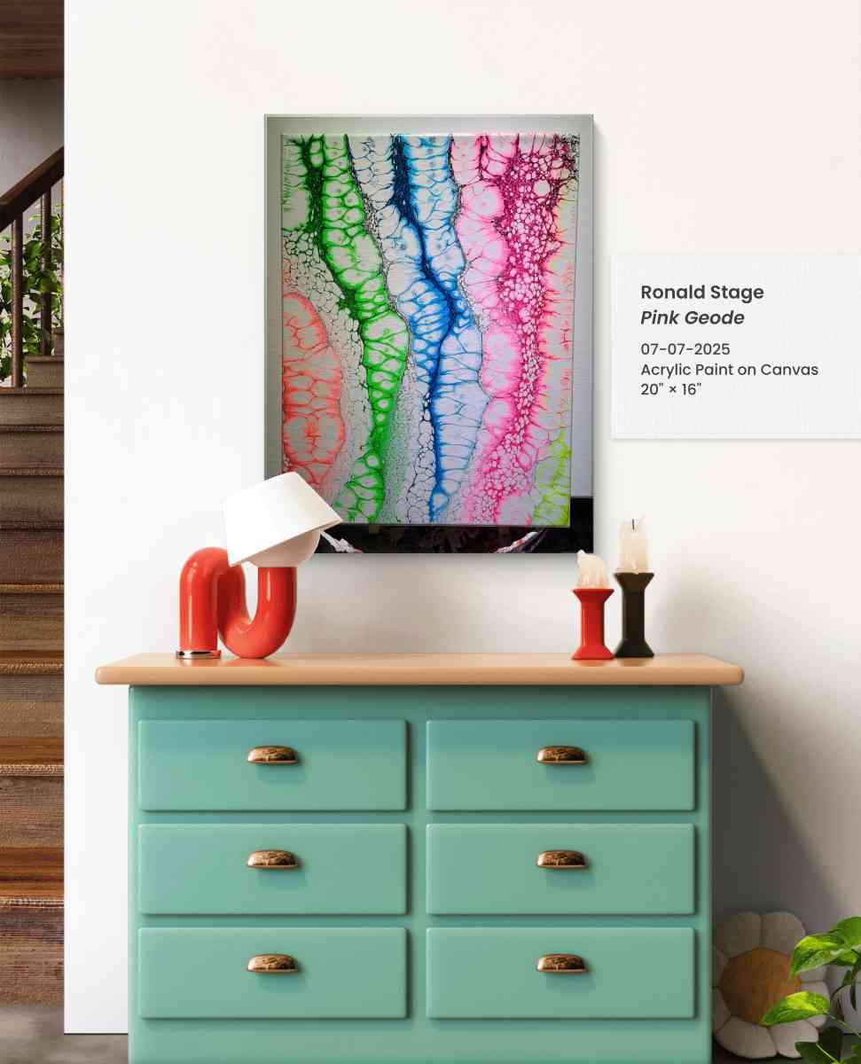 Beautiful Neon acrylic painting