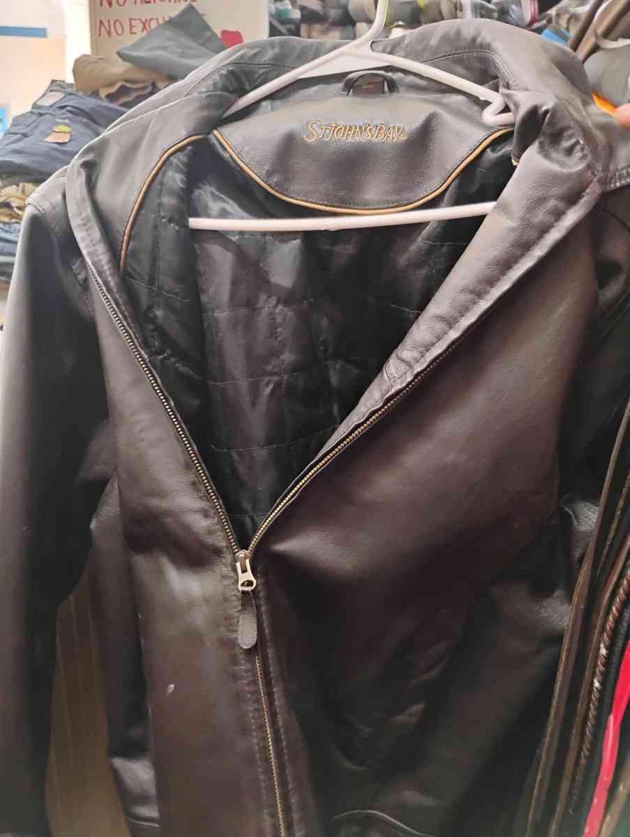 Men Black Lether Jacket