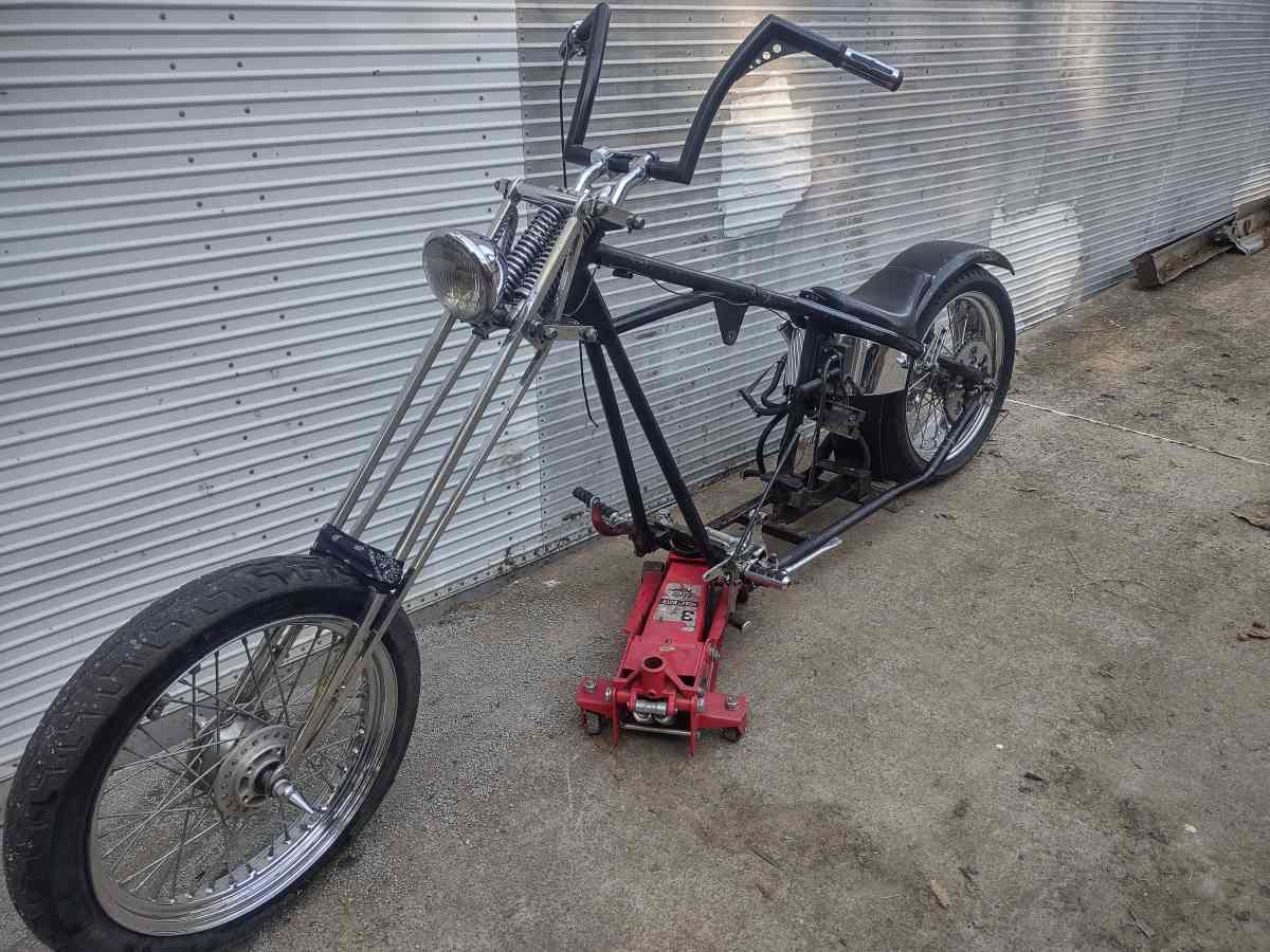 1976 Harley hardtail 4speed chopper rolling chassis