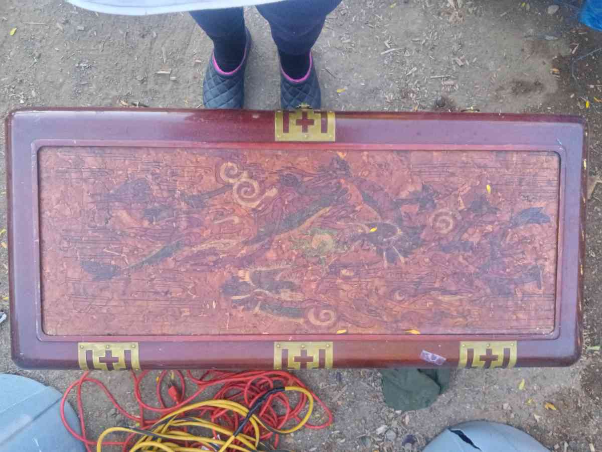 vintage korean blanket chest