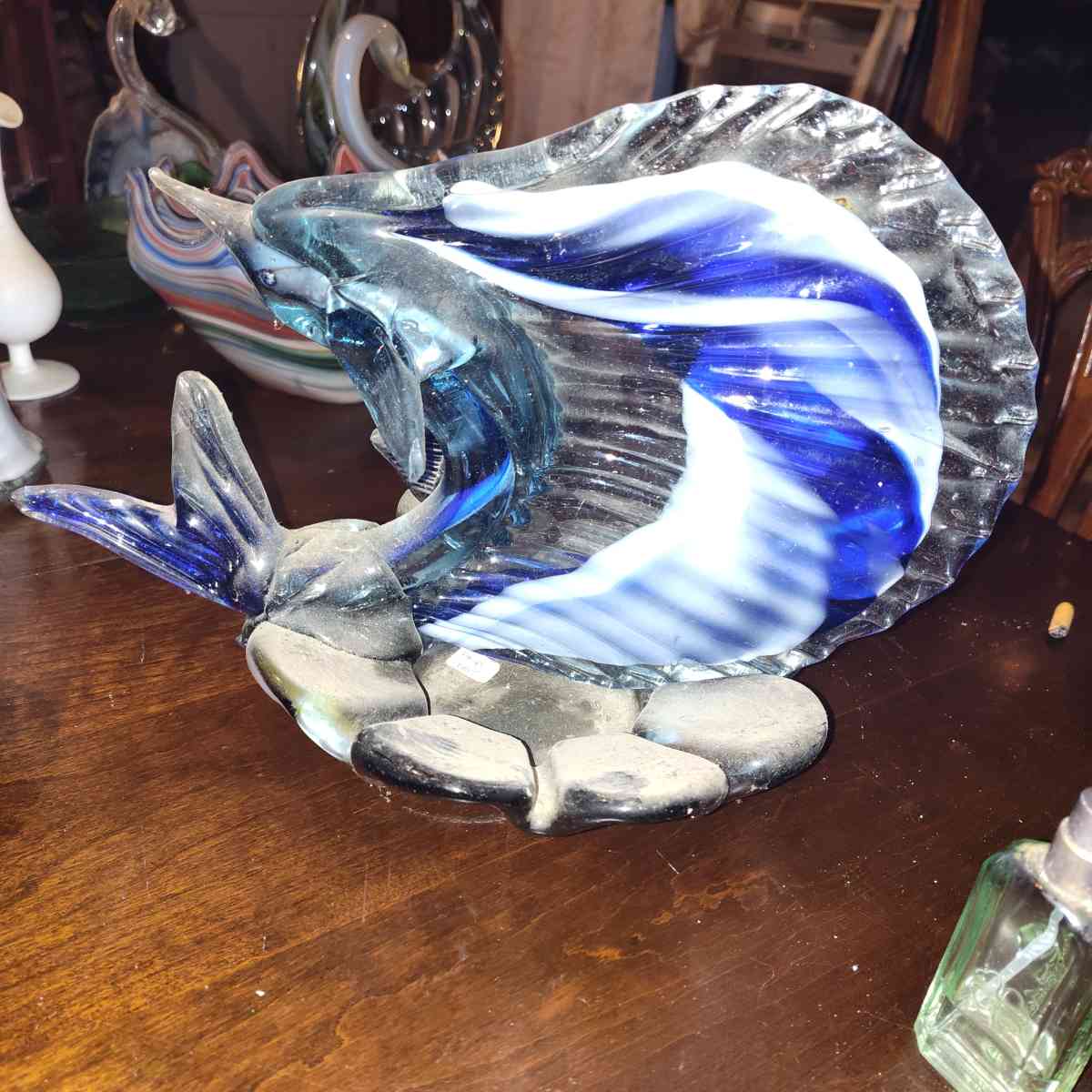 vintage Murano art glass sailfish