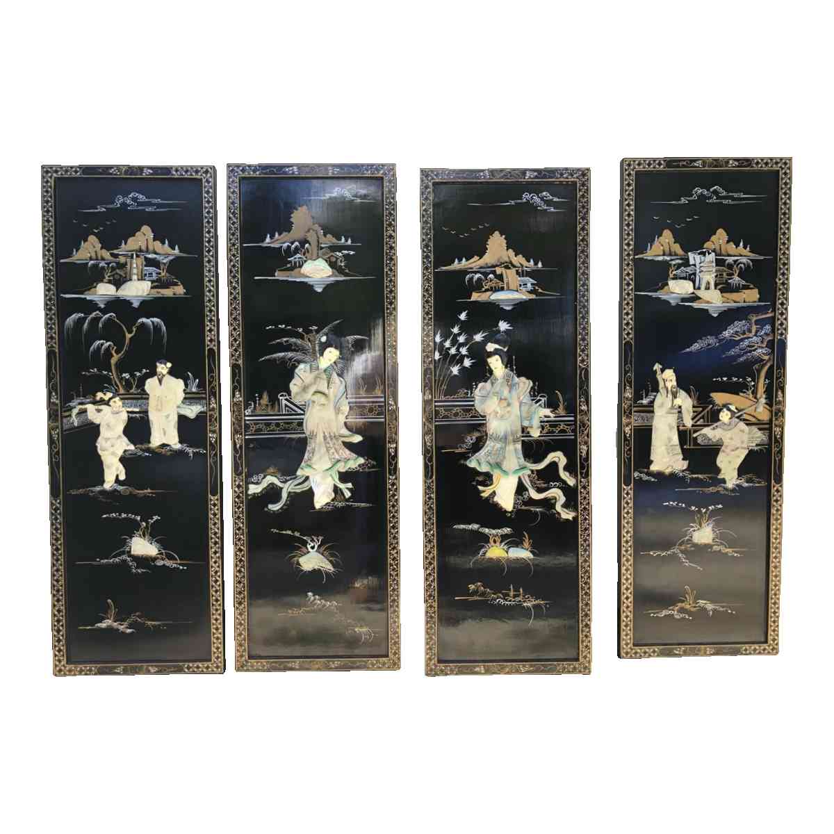 Japanese vintage rare find wall decor mother of pearl