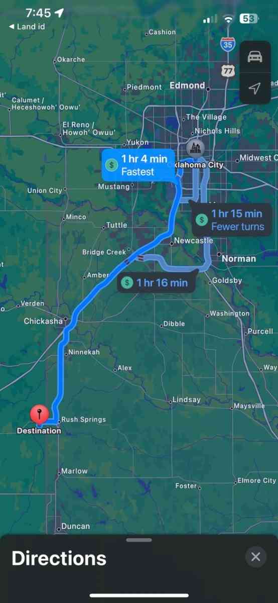 Land for sale in Rush Springs OK