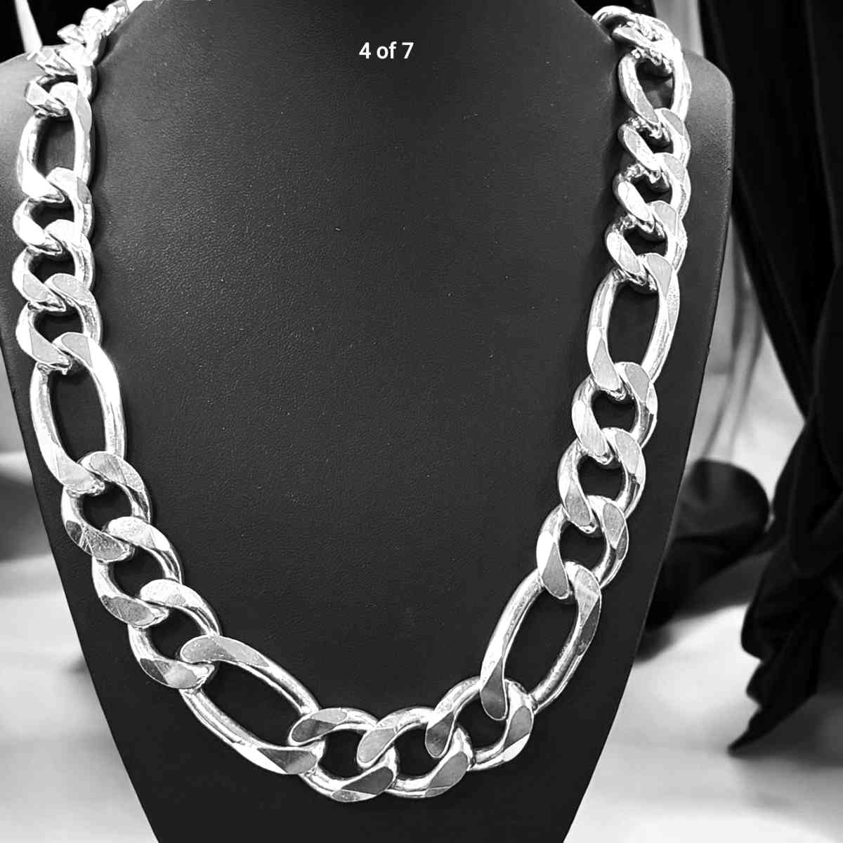 Solid Sterling silver Figarope Chain 290 grams