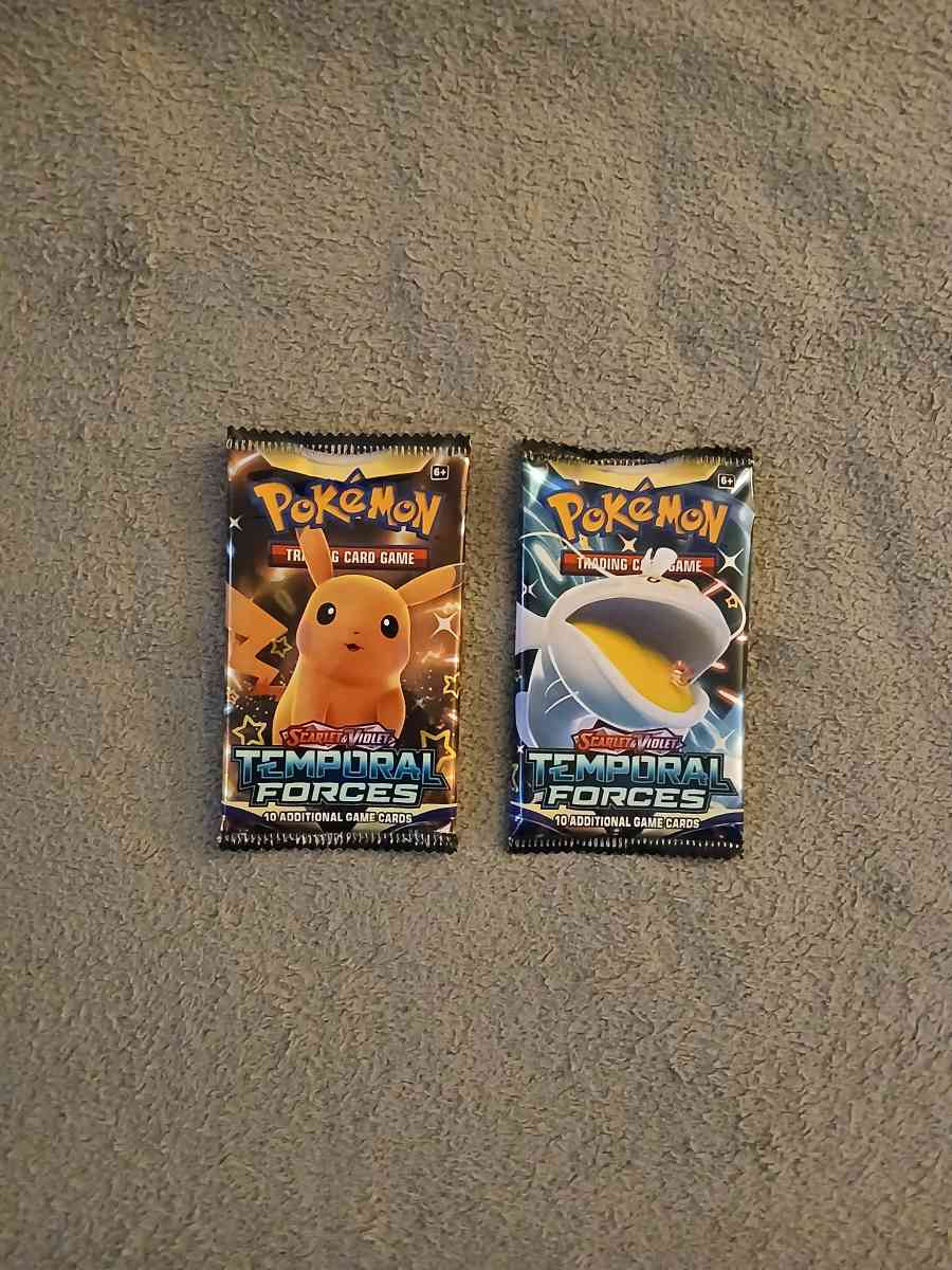 3 Pokemon Trading Cards Booster Packs 2024