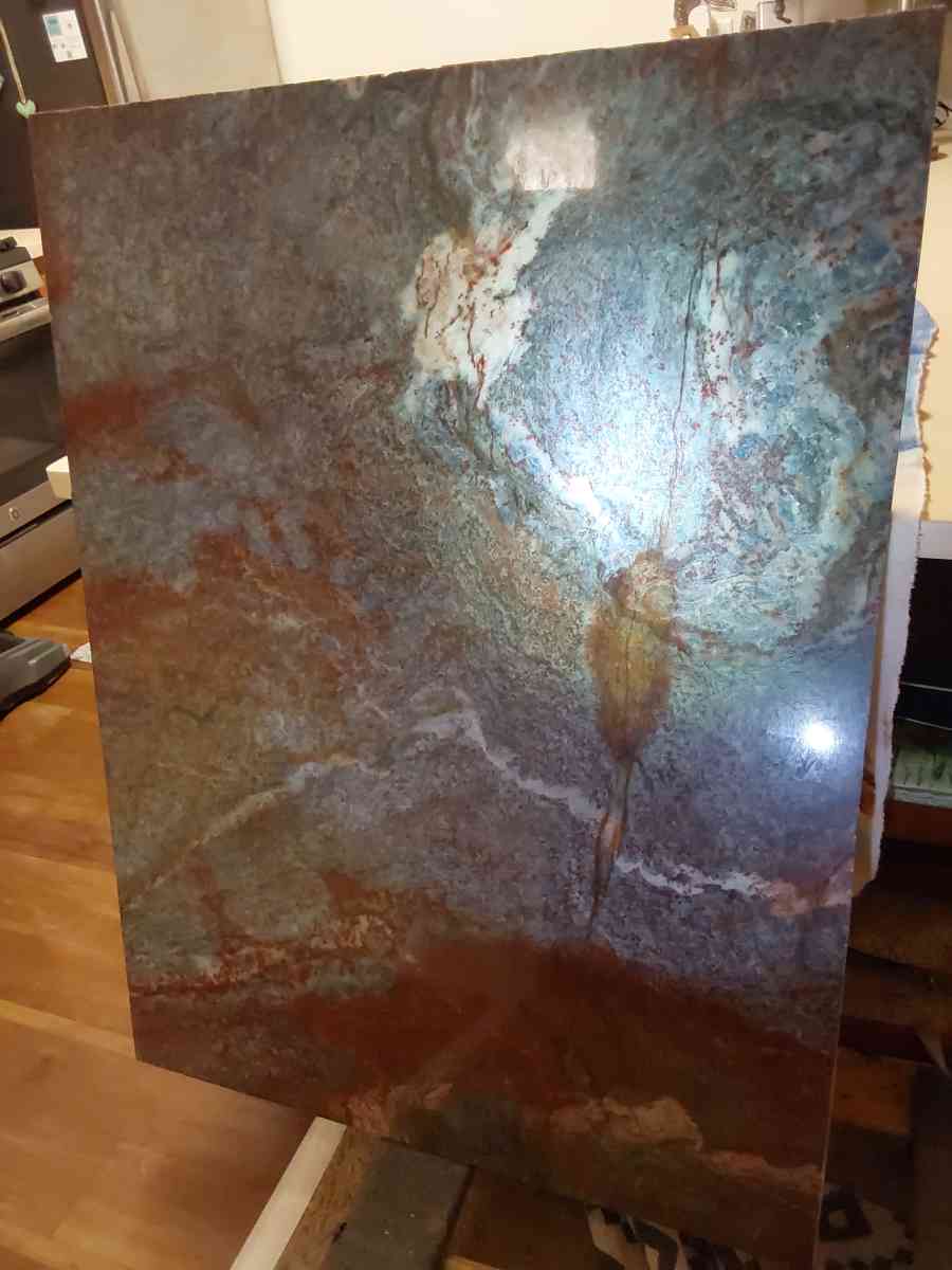 3ftX4ft blue louise van gogh granite slab