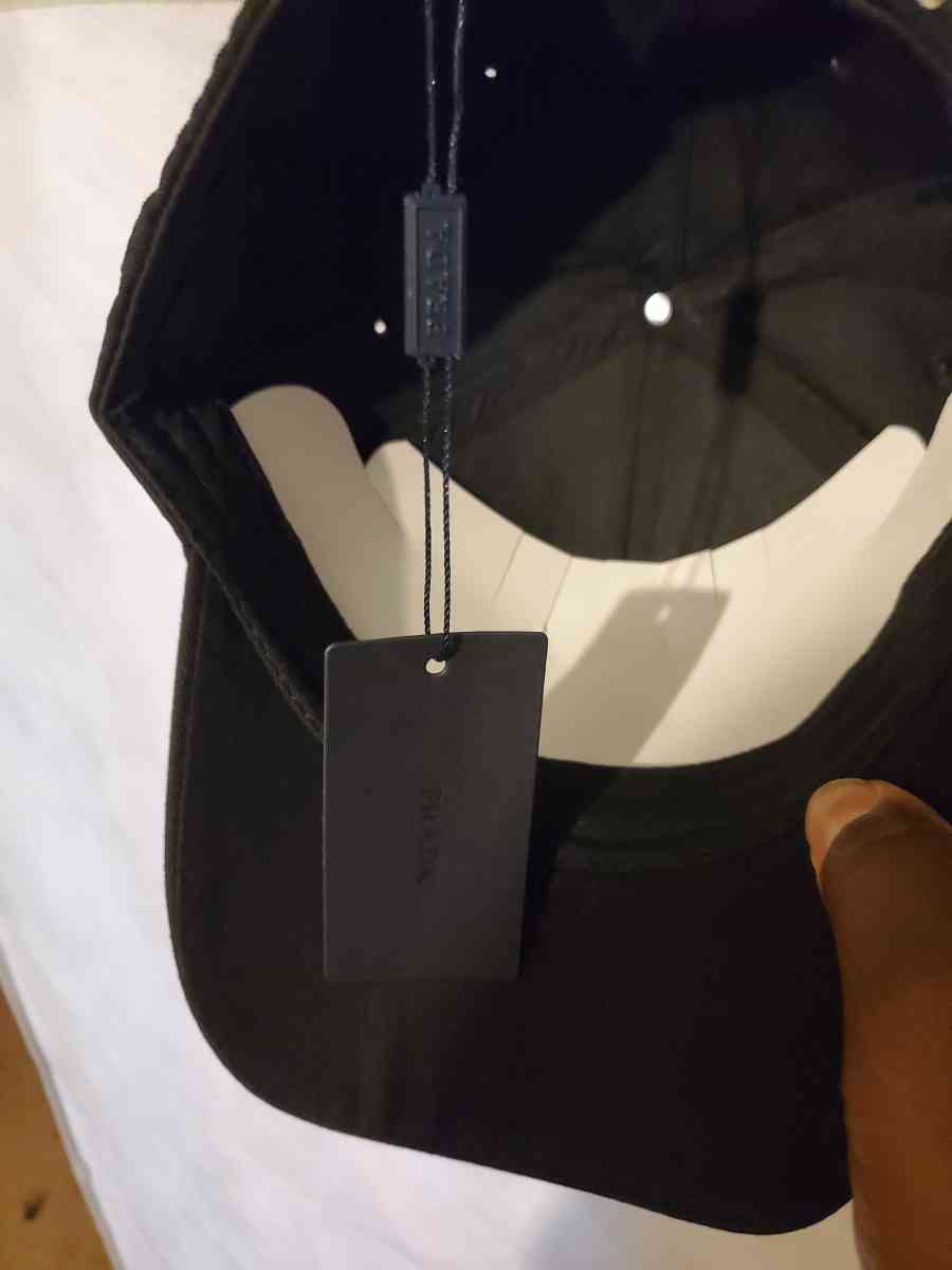 Prada logo and signature cap