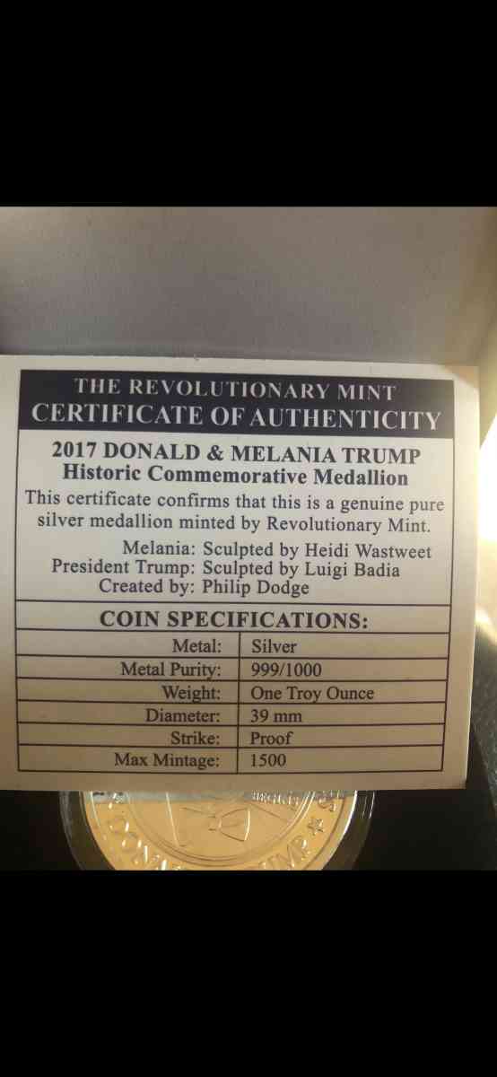 Trump Silver Coin