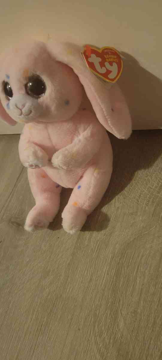 The Beanie Babies Collection Bellies easter may rabbit MINT