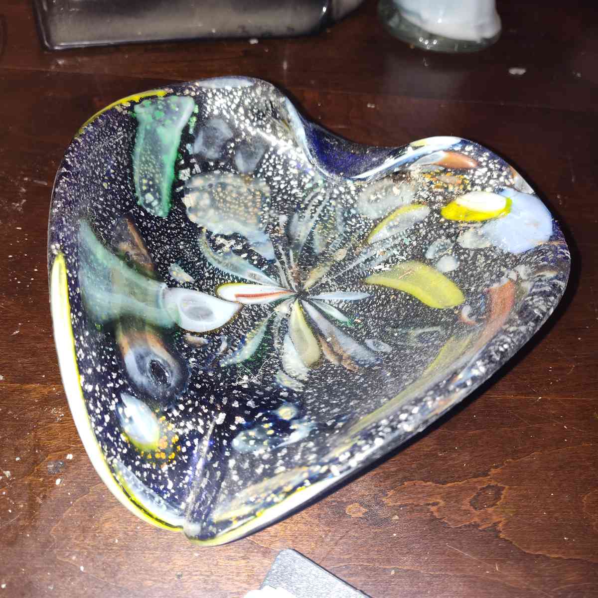 vintage 1950s Murano glassdish