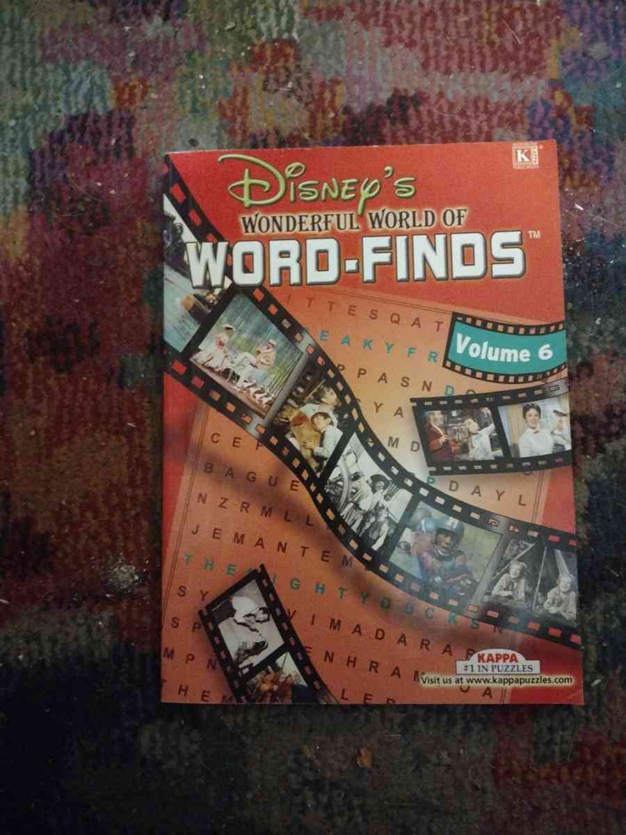 Disneys wonderful world of wordfinds