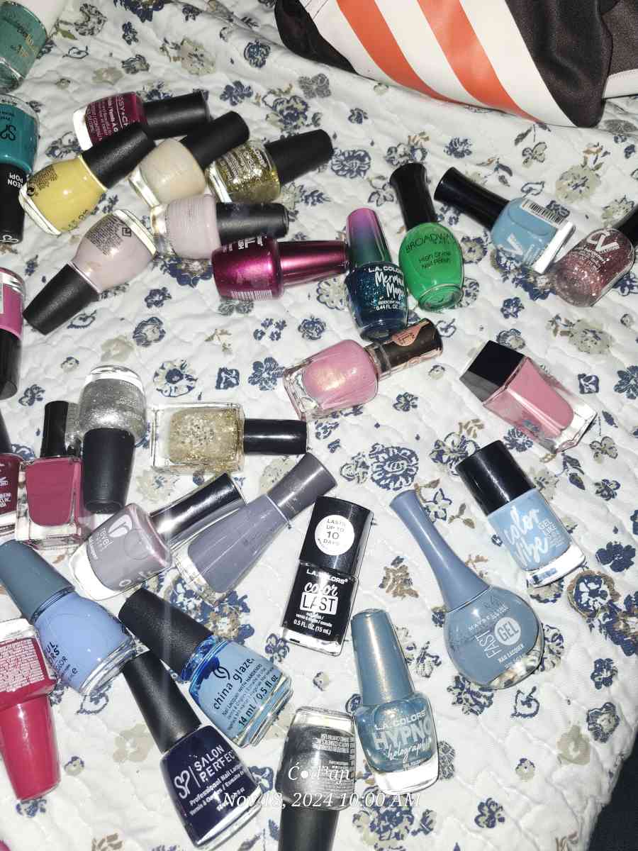 over 100 bottles of fingler nail polish