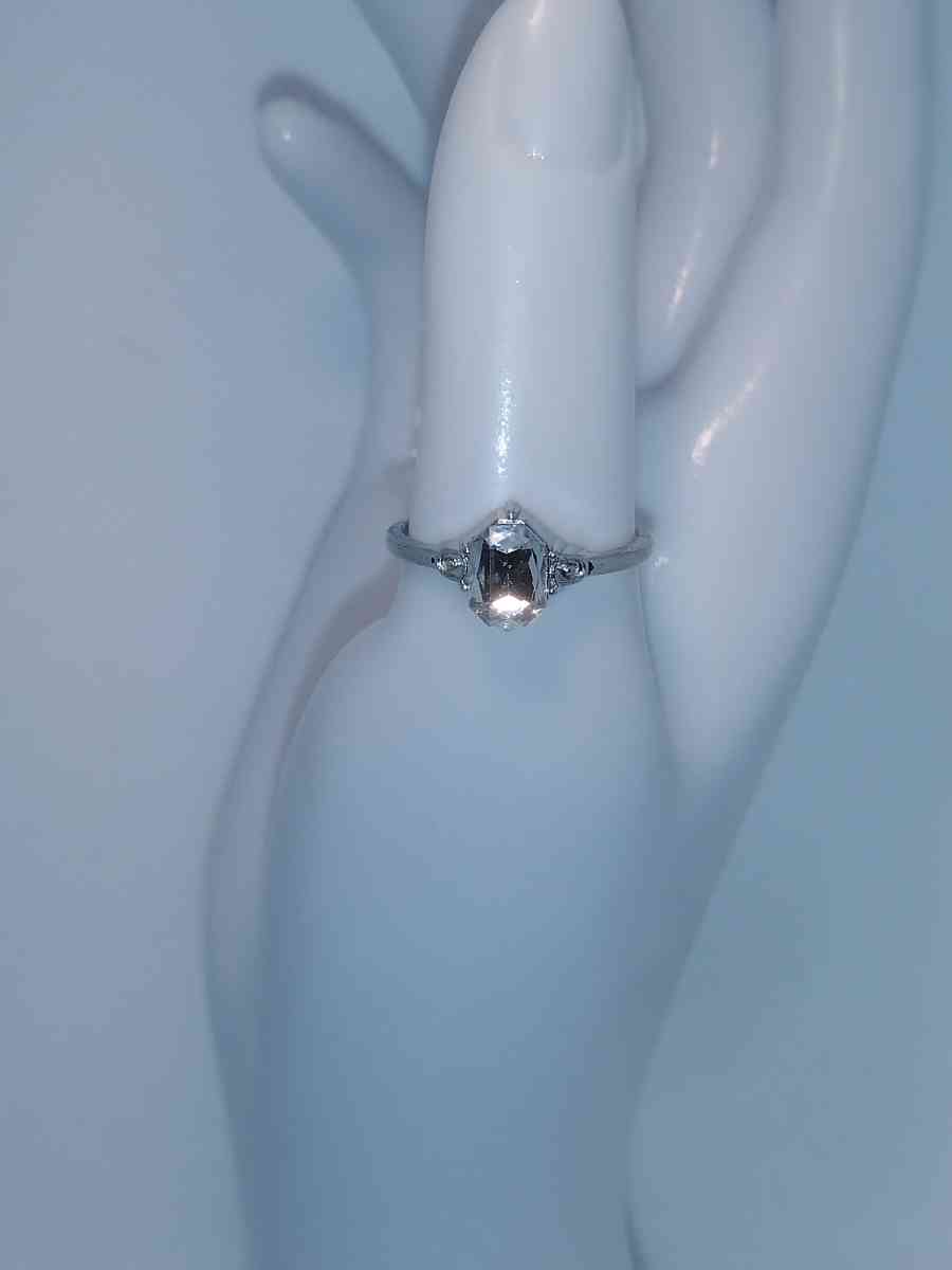 Oval Cut Silver Ring GA