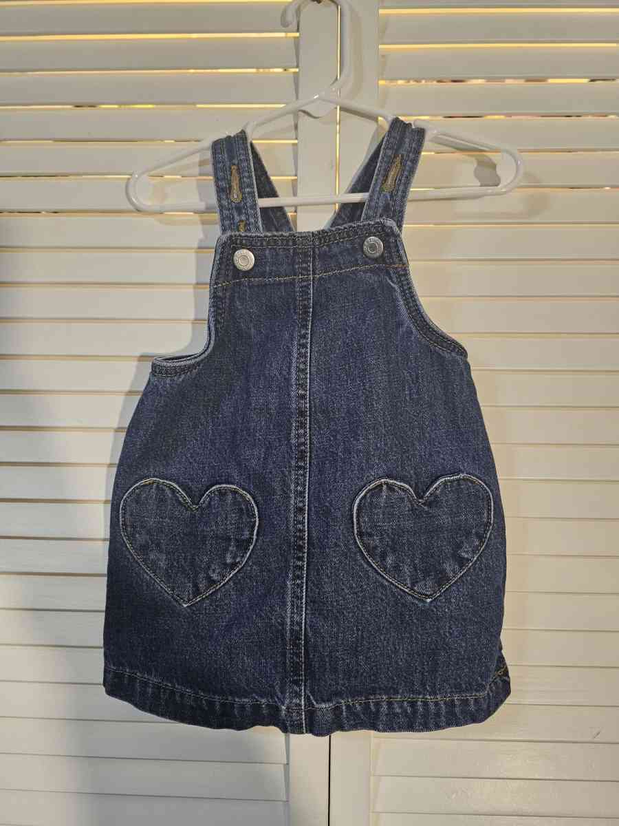 Old Navy 12 to 18 months denim overall dress