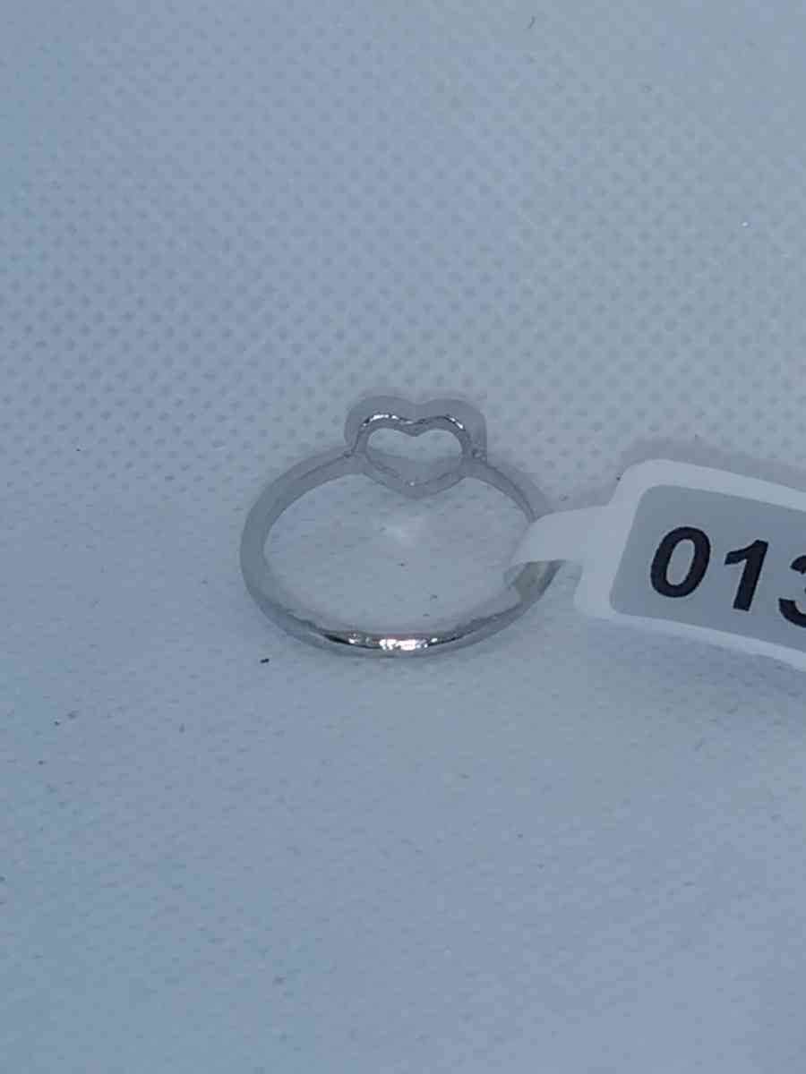 Open Heart Retro Geometric Ring