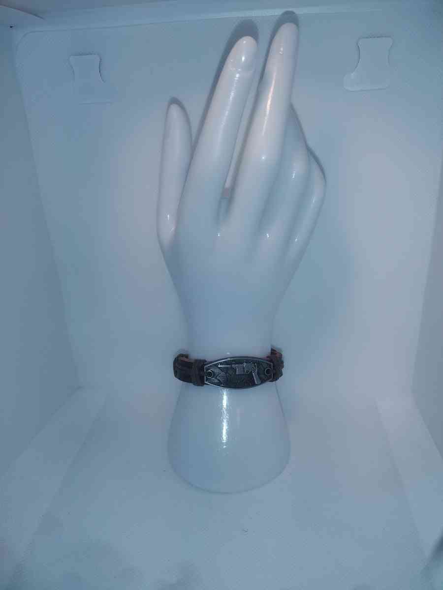 Brown Pistol Leather Bracelet VCB