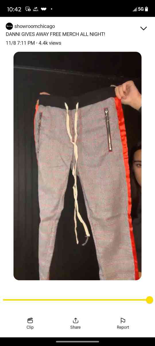 KDNK Designer joggers size small