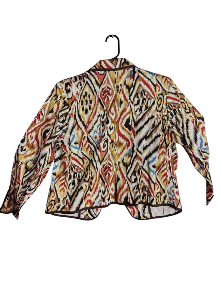 vintage Christopher and Banks extremely colorful suit jacket