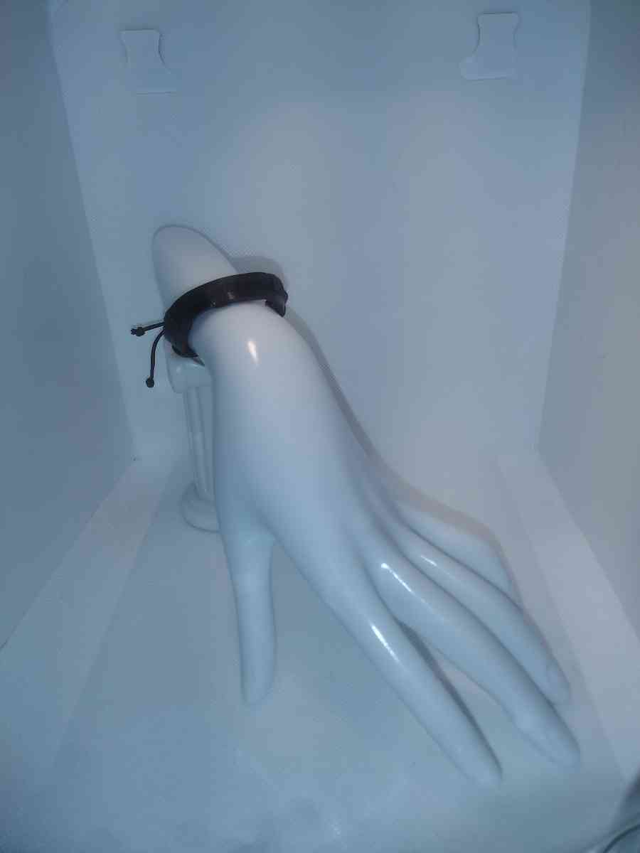 Faux Leather Bracelet 3 Band brown