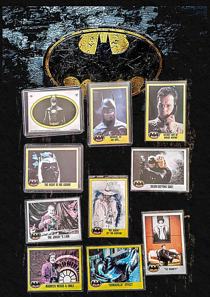 1989 Batman movie cards