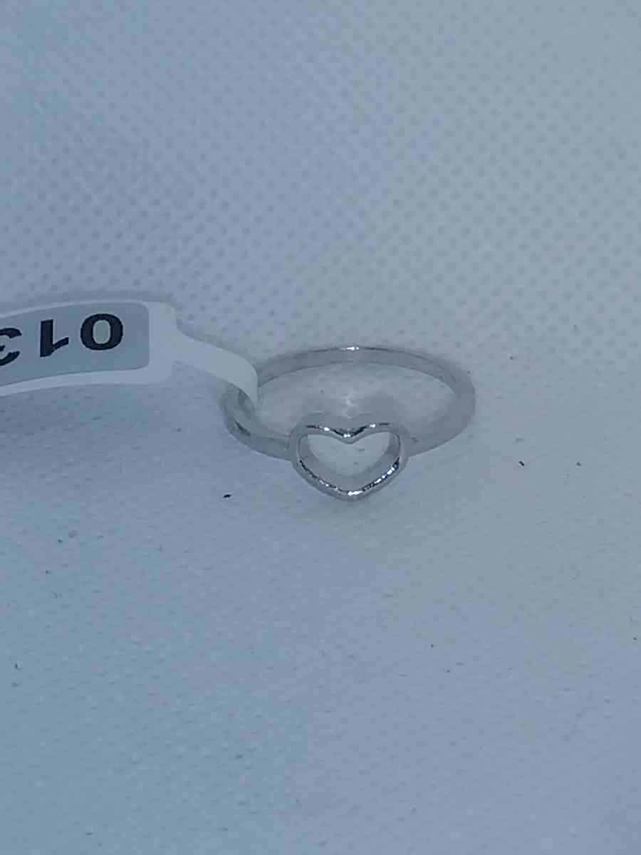 Open Heart Retro Geometric Ring