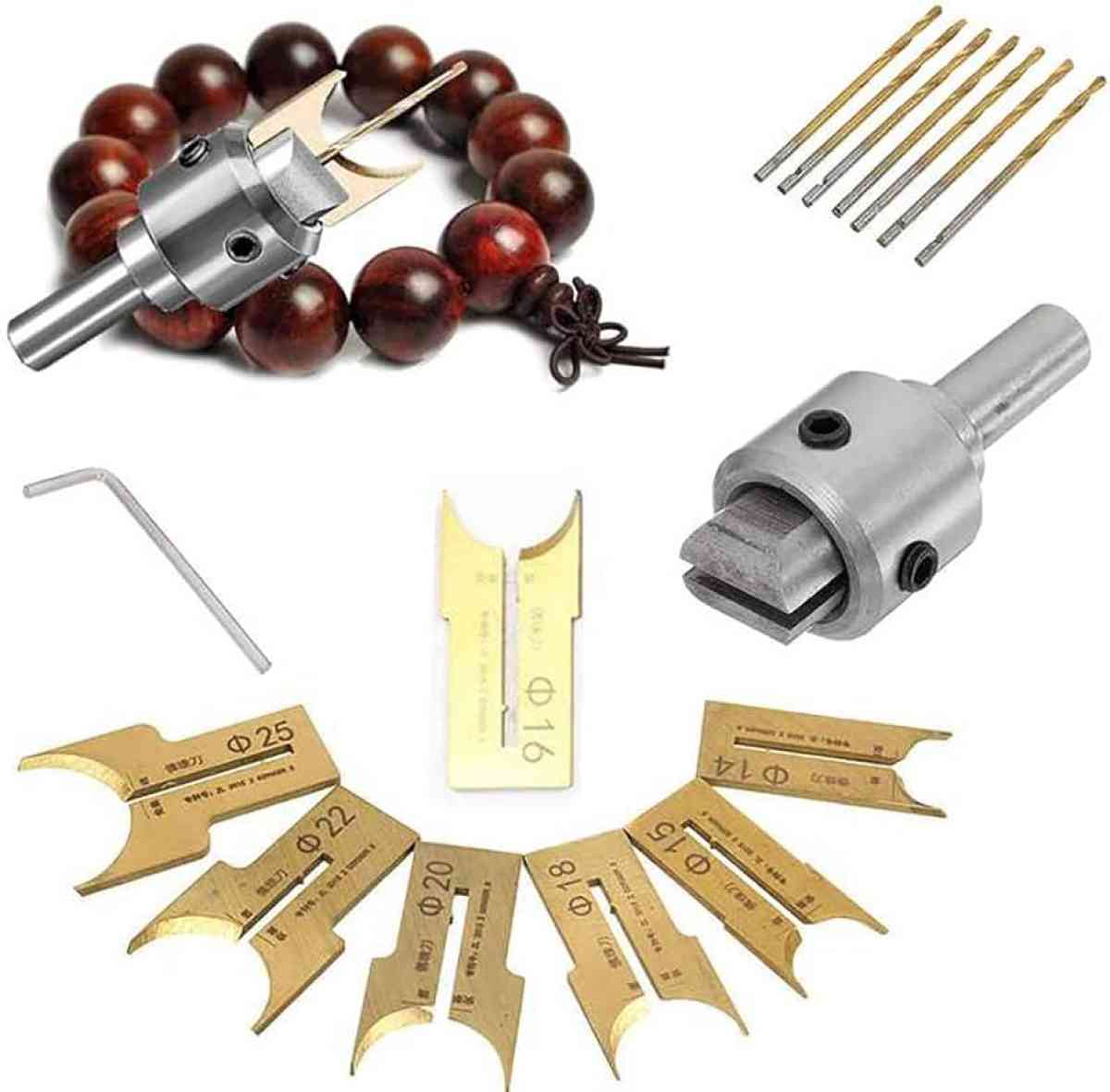 Wood Bead Carving Drill Bit Set