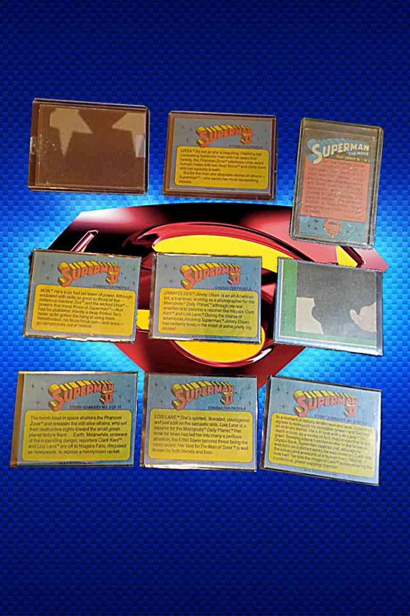 original 1978 Superman the movie card lot