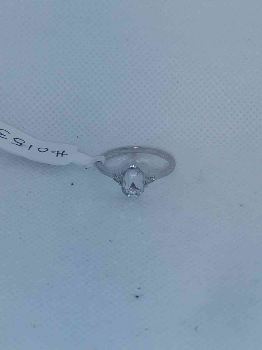 Oval Cut Silver Ring GA