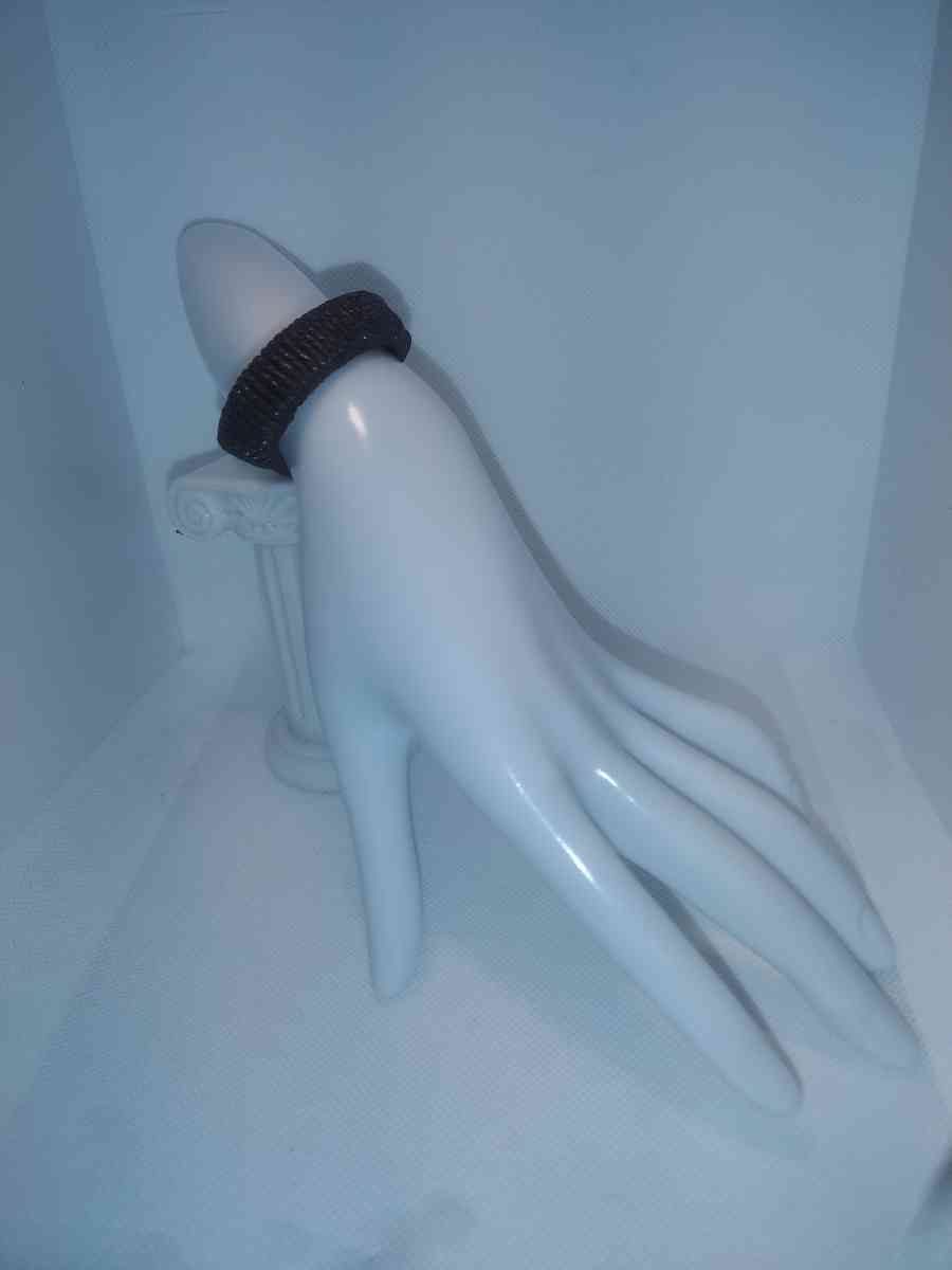 Faux Leather Bracelet wrapped brown