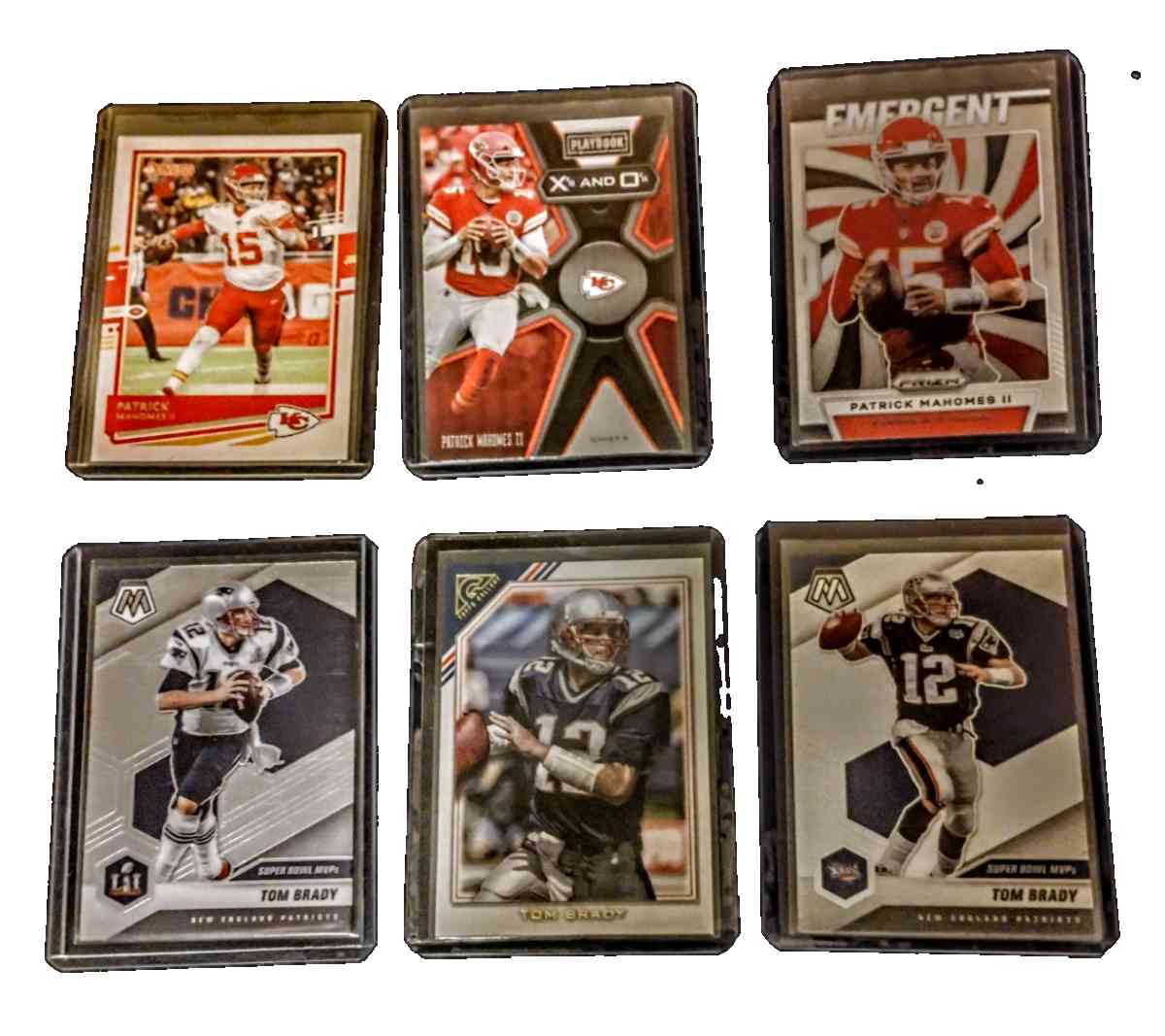 6 card lot prizm Tom Brady Patrick mahomes
