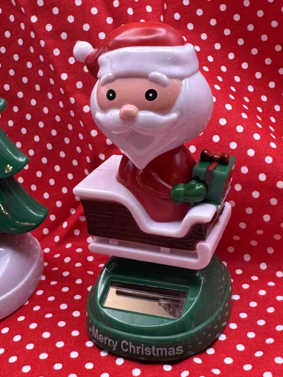 Three Solar Christmas Characters