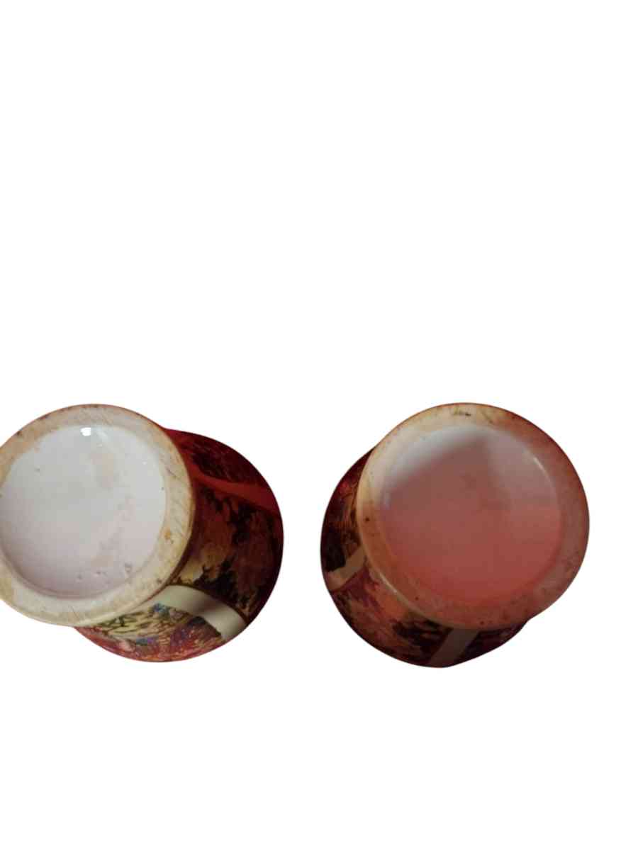 pair of large beautiful Chinese or Japanese vases