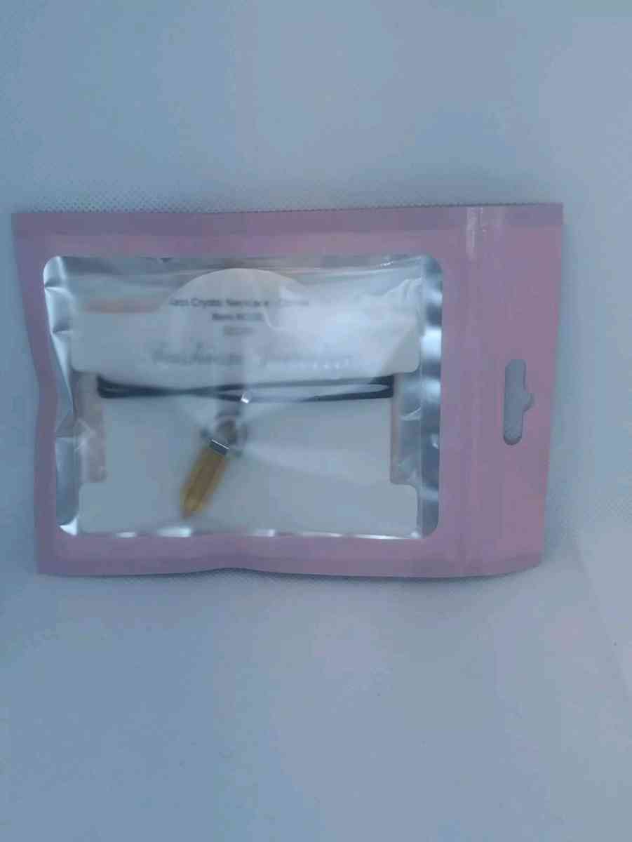 Citrine Glass Pendant Necklace