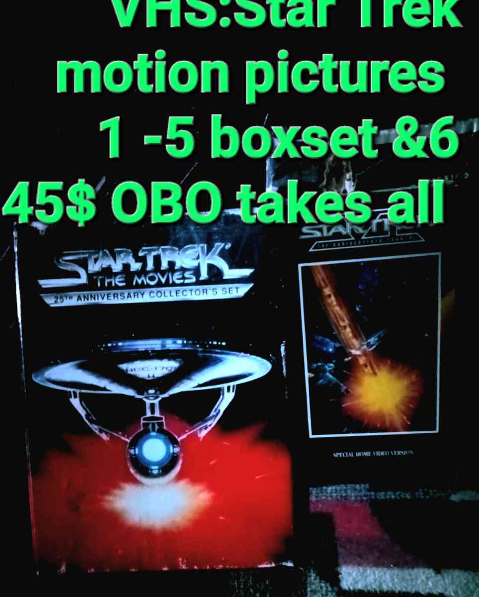VHS STAR TREK  Mp BoxSet Plus Movie 6