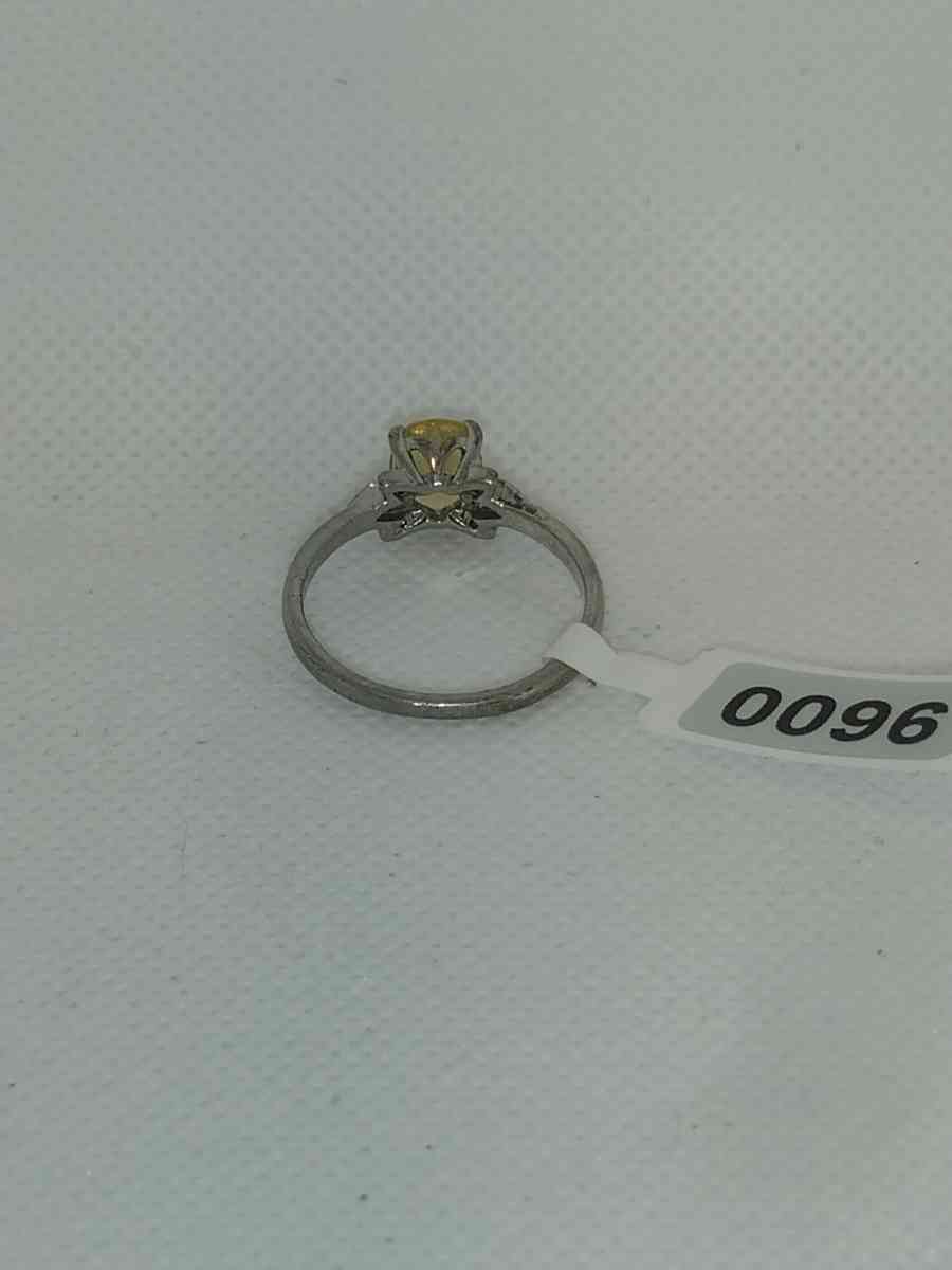 Citrine Ring Silvery