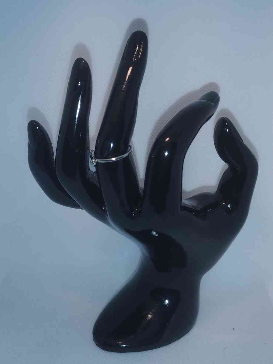 Silvery Sphere Ring RG