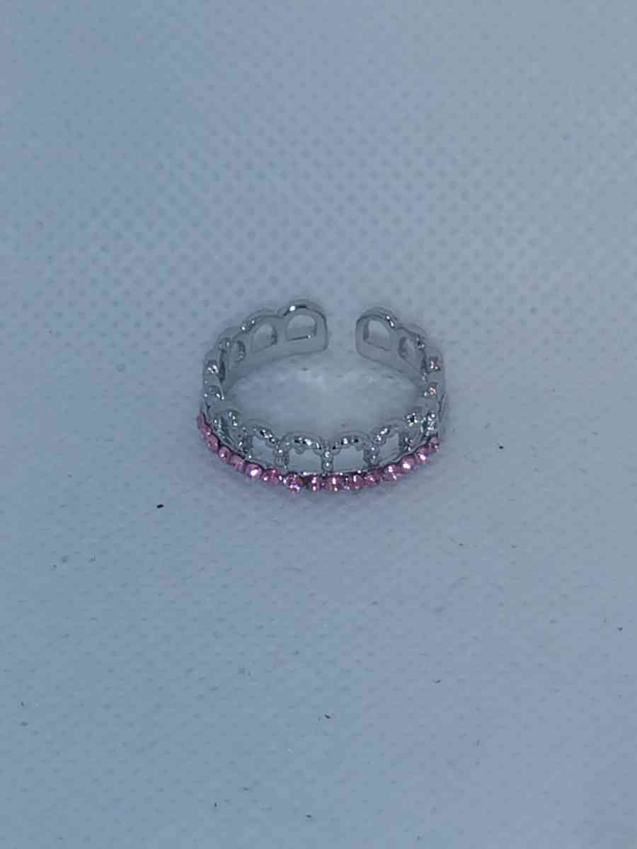 Pink Crown Ring
