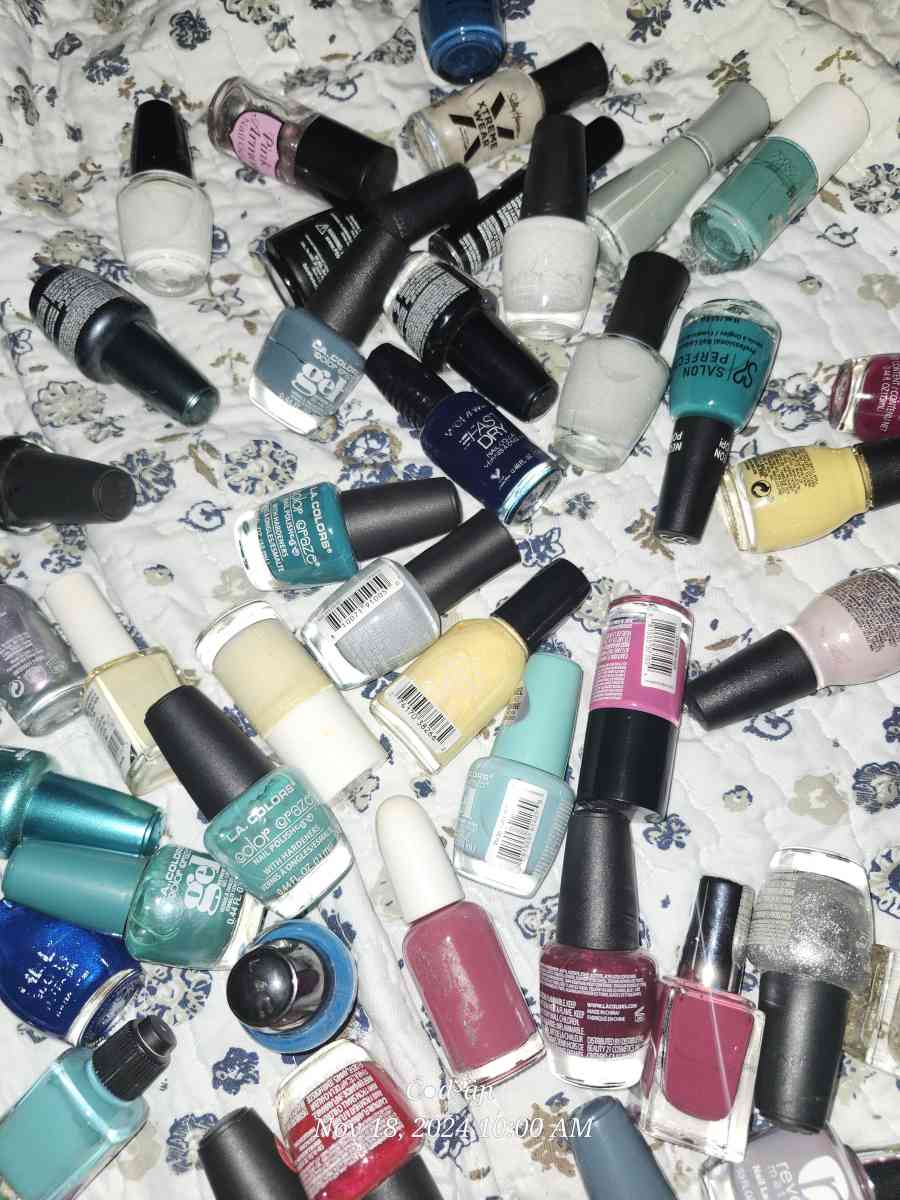 over 100 bottles of fingler nail polish
