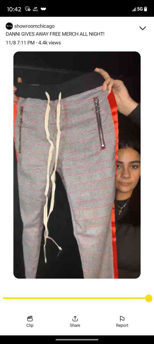 KDNK Designer joggers size small