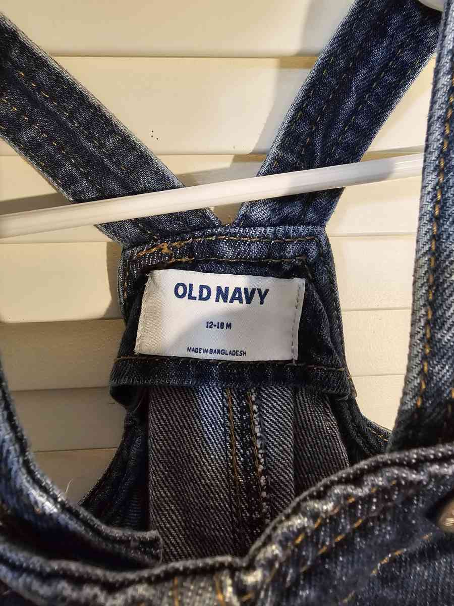 Old Navy 12 to 18 months denim overall dress