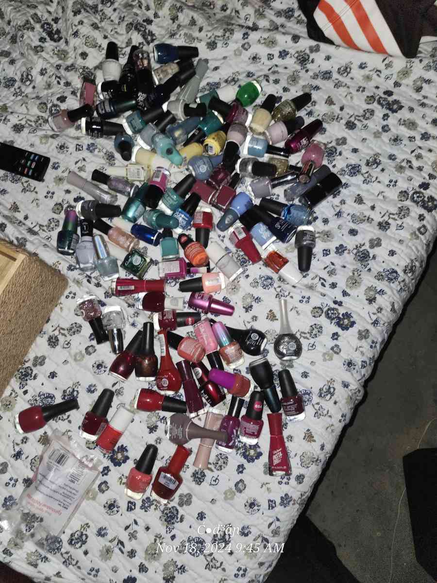over 100 bottles of fingler nail polish