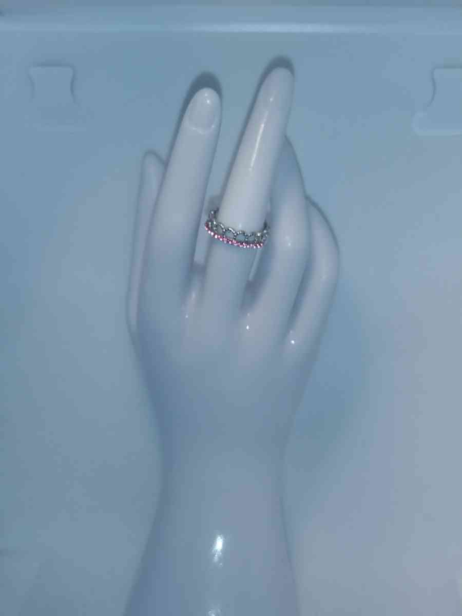Pink Crown Ring