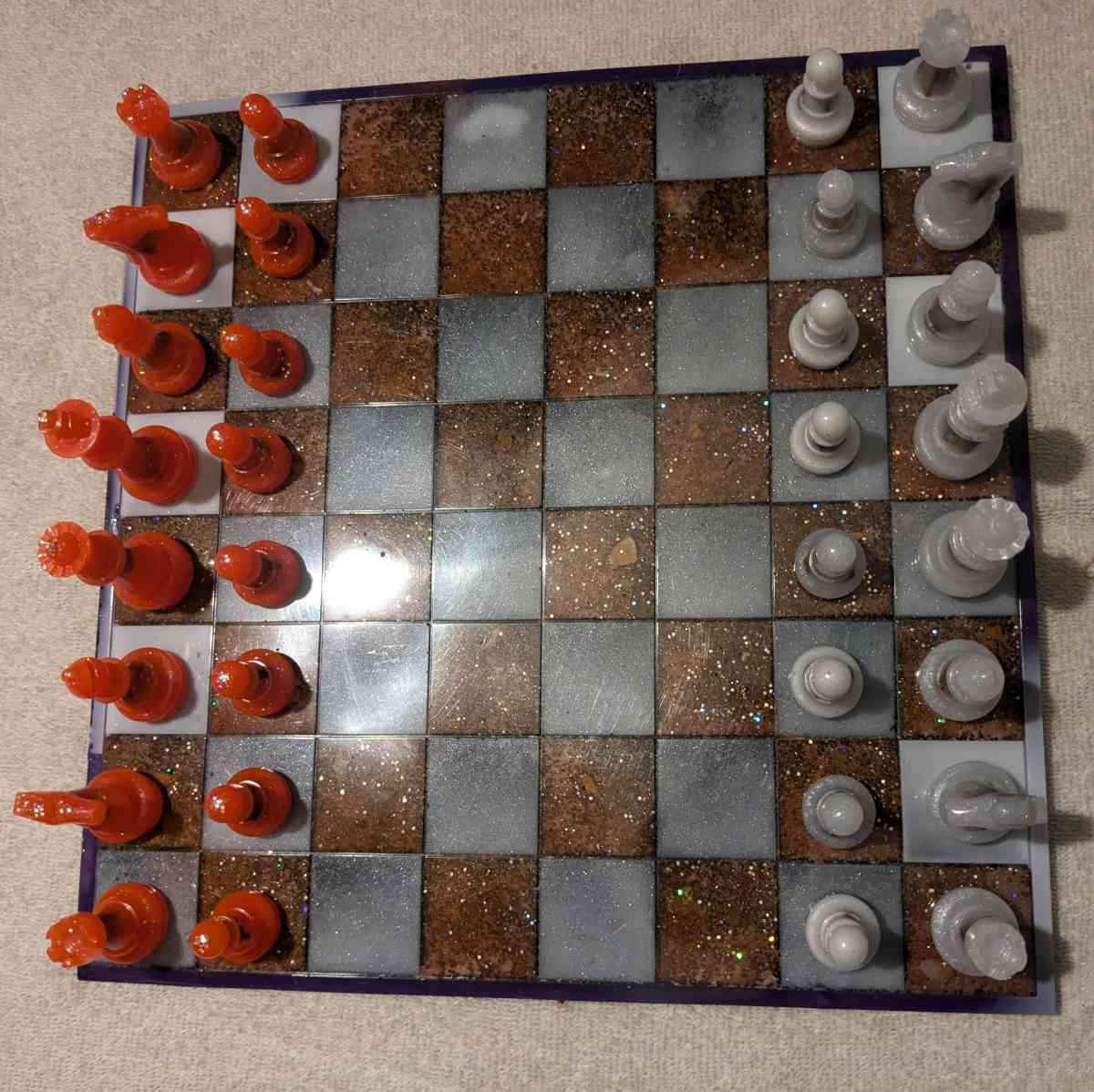 Petrified Wood Chess Set