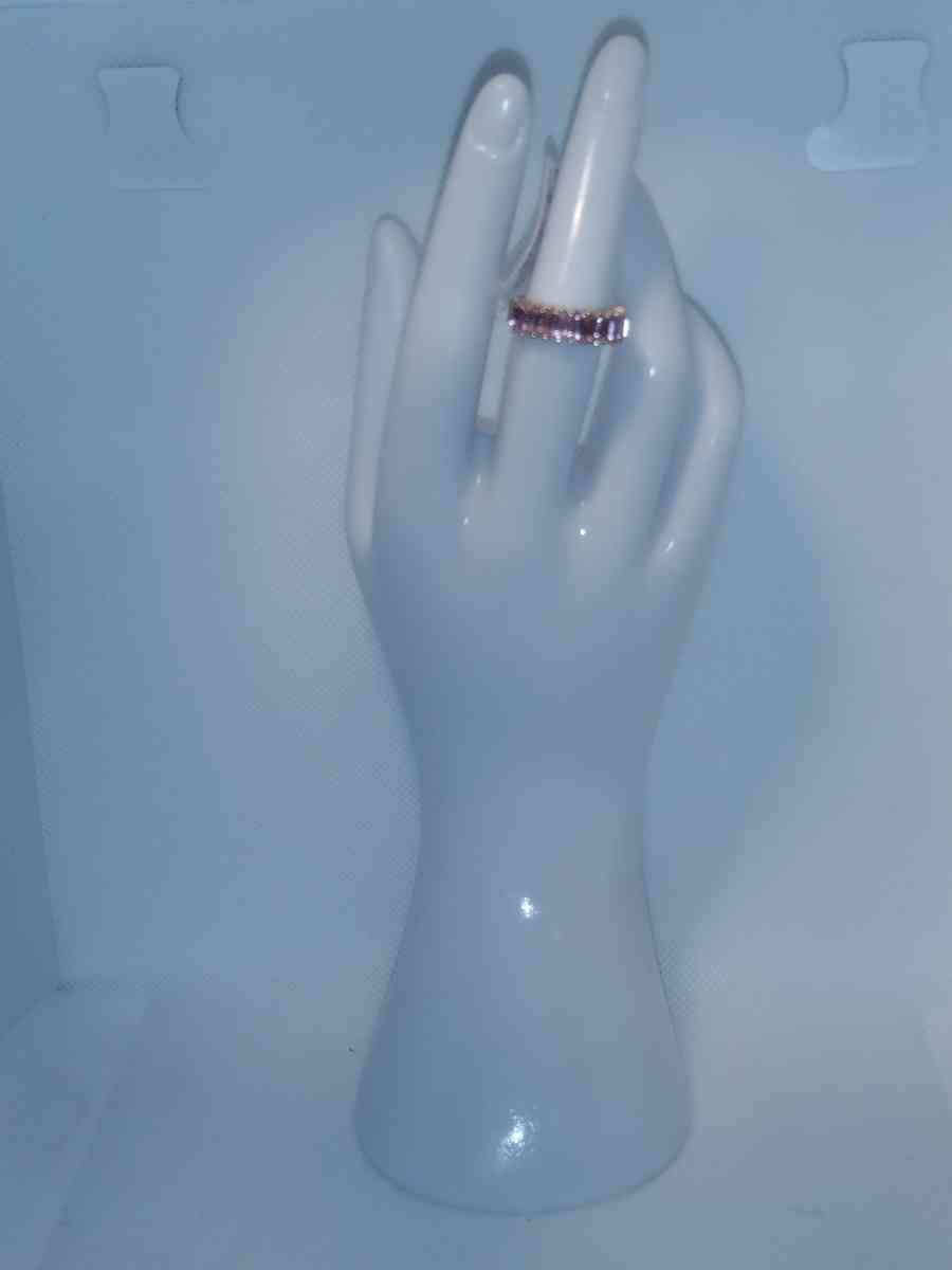 Straight Pink chic Rhinestone Ring