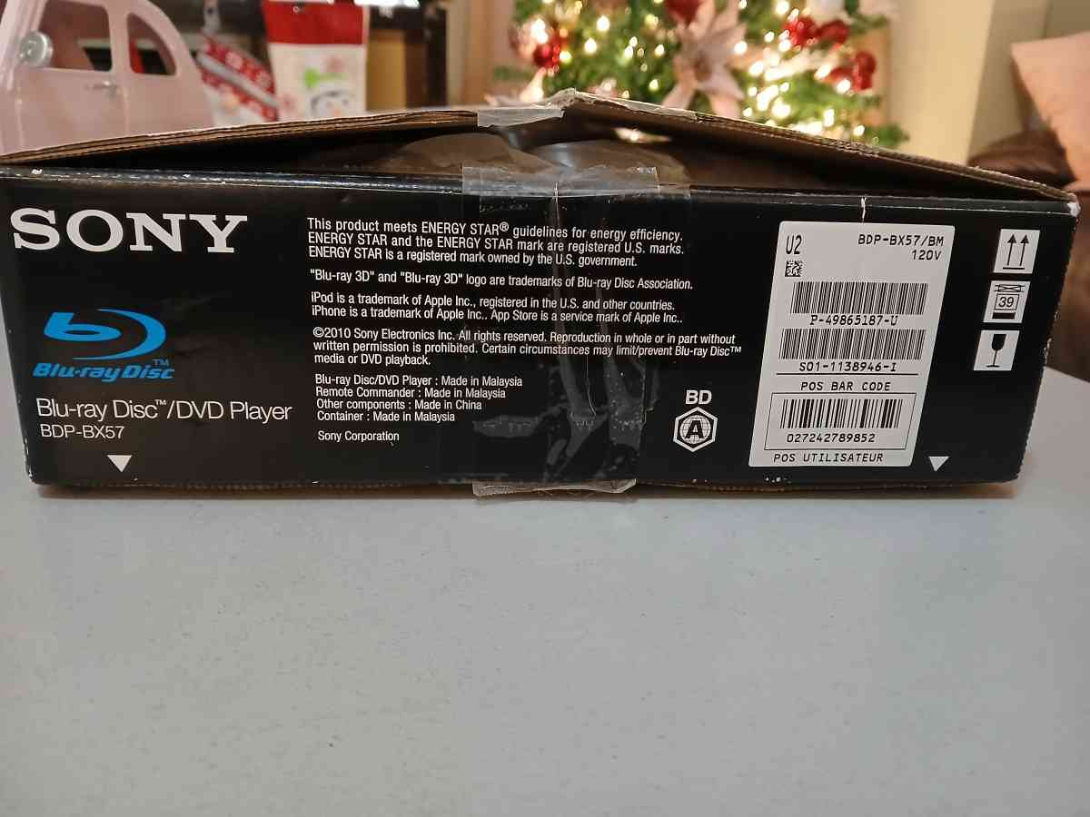 Sony Bluray and DVD player BDPBX57 Brand new