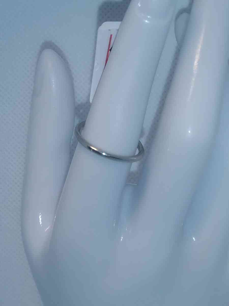 Simple Silver Band Ring GA