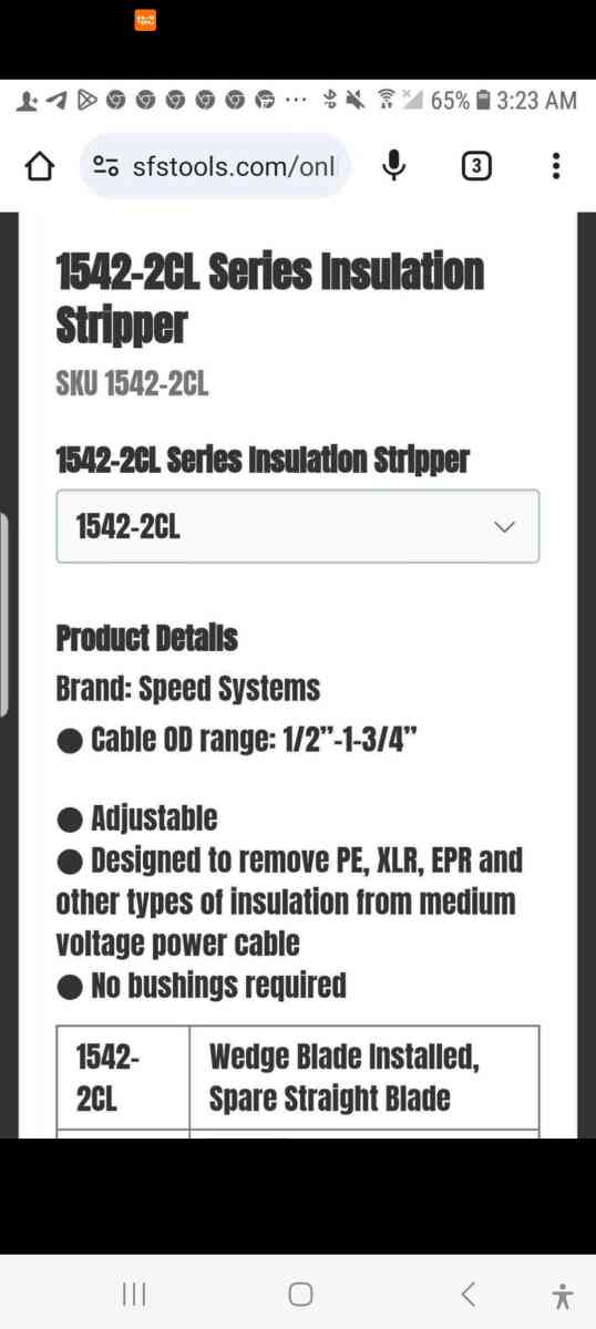 Speed Systems Insulation Stripper