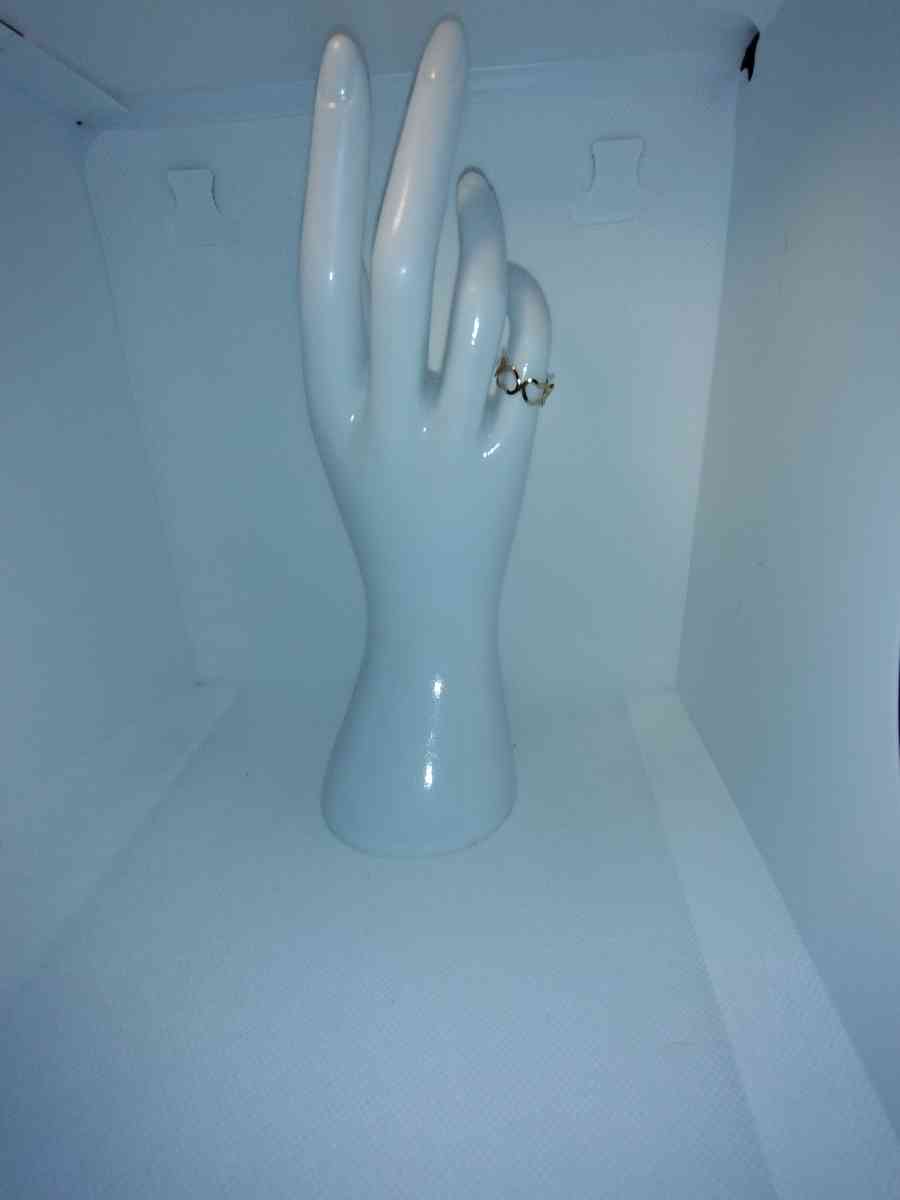 Open Heart Chic Rhinestone Ring