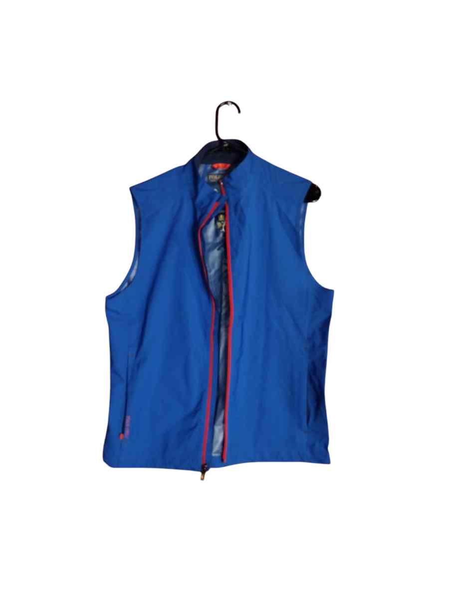 vintage blue Polo golf by Ralph Lauren watar proof vest